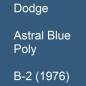 Preview: Dodge, Astral Blue Poly, B-2 (1976).